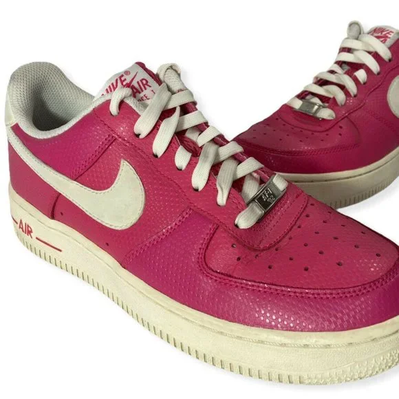 Nike Air Force 1 Women’s Size 7 Pink Force Sail 315115-608 - RARE - Picture 8 of 14